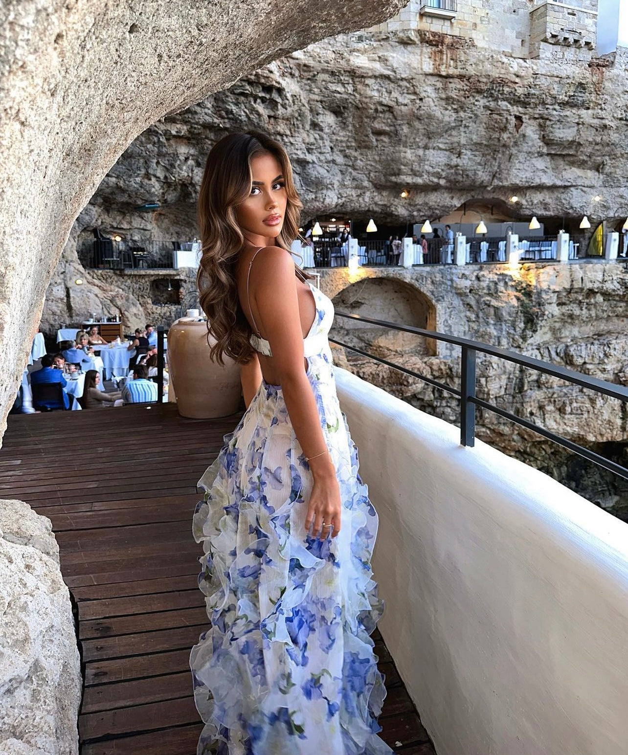 iris flower maxi dress menti Menti Iris Flower Maxi Dress