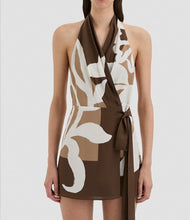 Load image into Gallery viewer, PORTIA WRAP HALTER DRESS
