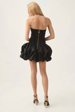Load image into Gallery viewer, VIOLETTE BUBBLE MINI DRESS BLACK
