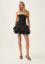Load image into Gallery viewer, VIOLETTE BUBBLE MINI DRESS BLACK
