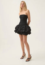 Load image into Gallery viewer, VIOLETTE BUBBLE MINI DRESS BLACK
