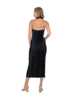 Load image into Gallery viewer, SOIRÉE PLEATED HALTER DRESS
