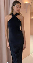 Load image into Gallery viewer, SOIRÉE PLEATED HALTER DRESS
