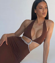 Load image into Gallery viewer, NICHA DRESS CHOCOLATE
